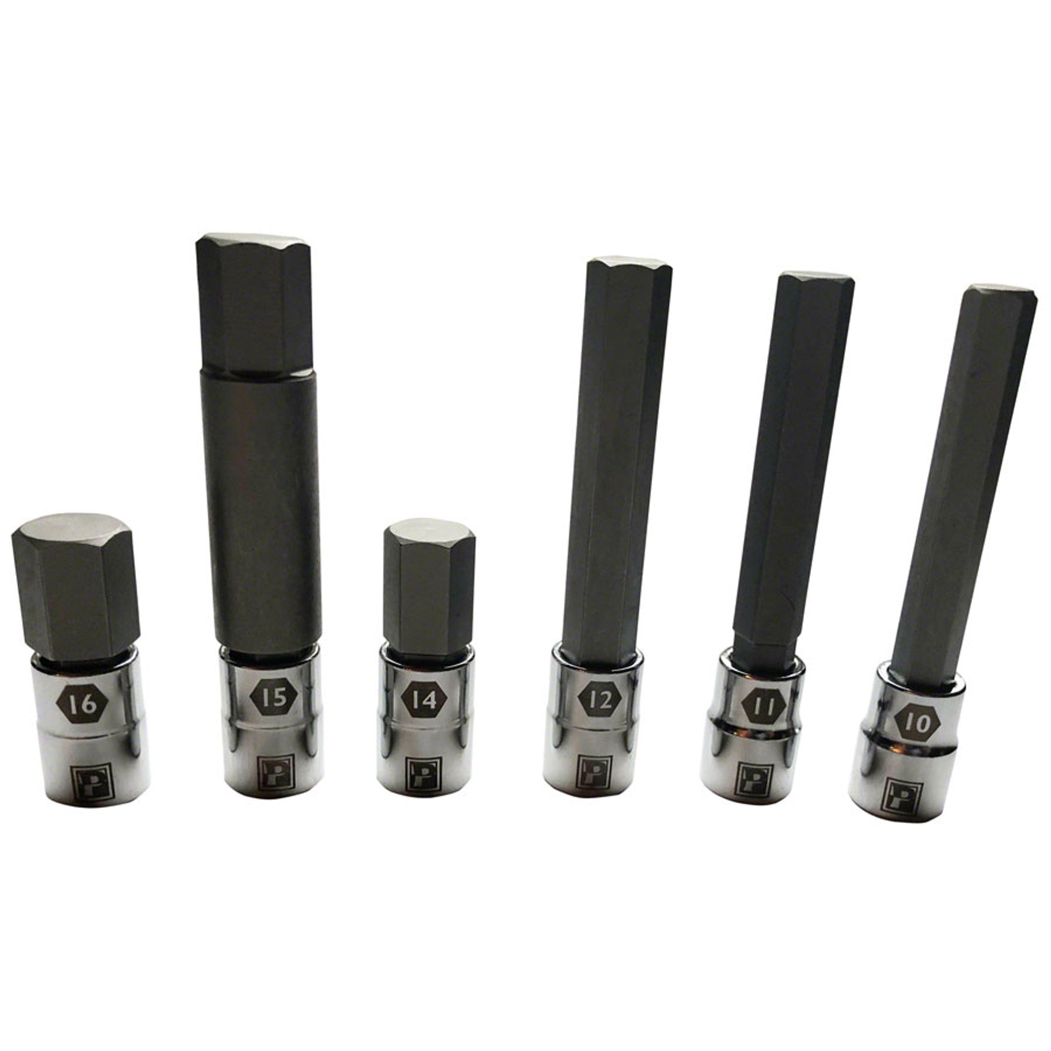 Large Sizes Hex Bit Set - 6 piece