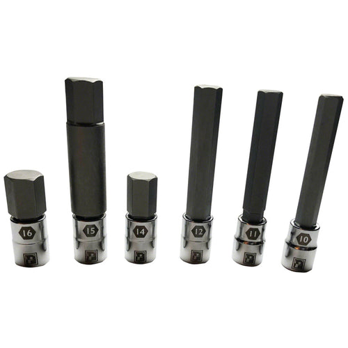 Large Sizes Hex Bit Set - 6 piece