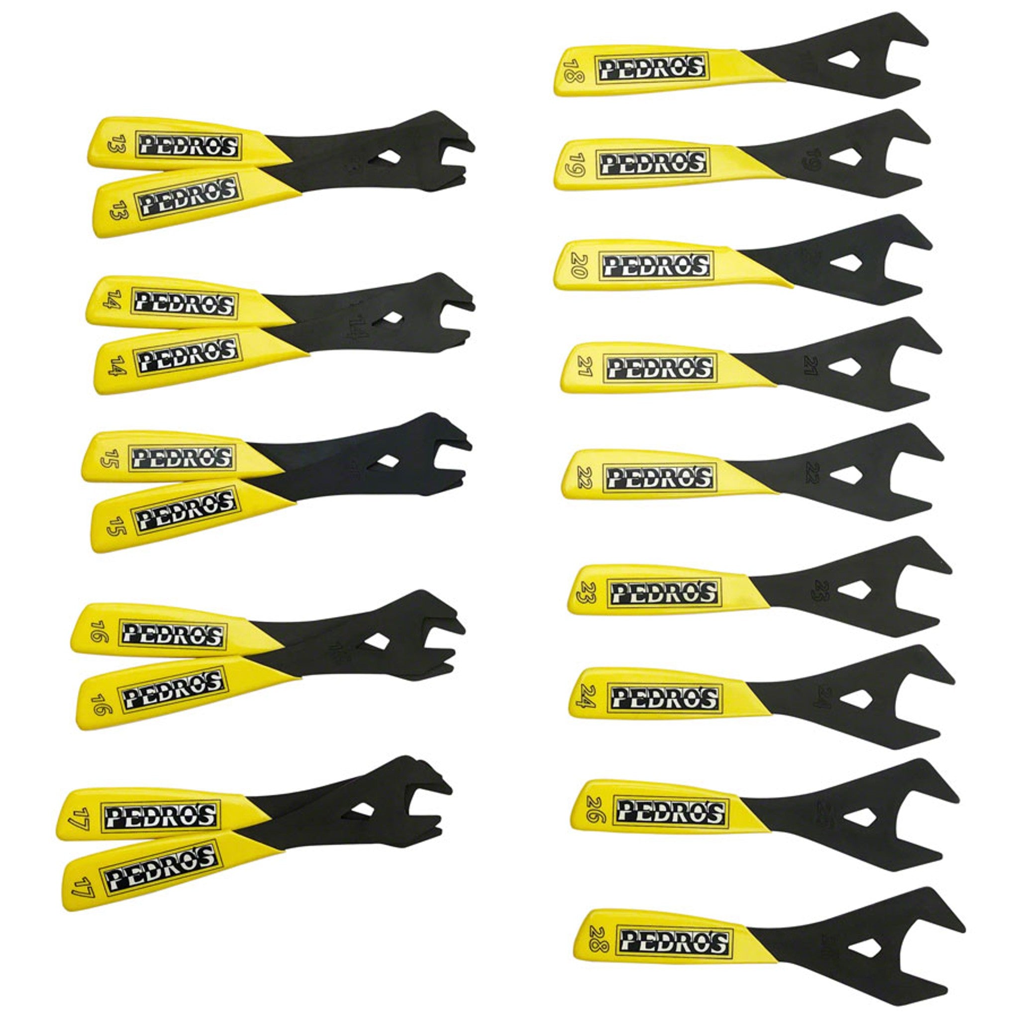 Cone Wrench Set (2/ea 13-17, 1/ea 18-24, 26 ,28mm)