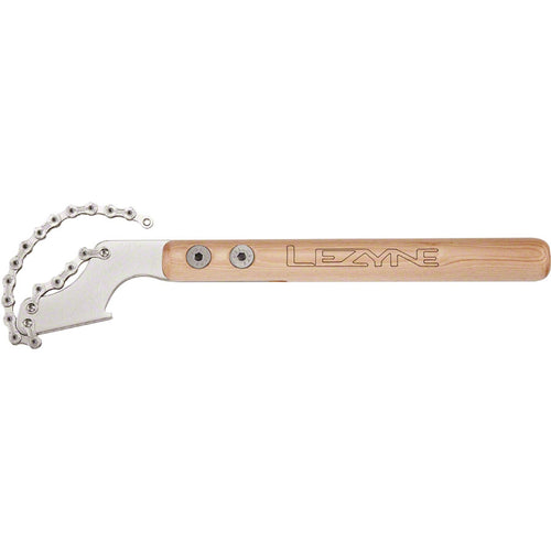 Lezyne Classic Chain Rod Chain Whip for 8/9/10/11 speed with varnished wood handle
