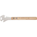 Lezyne Classic Pedal Rod Pedal Wrench and Bottle Opener: 14.2inches, varnished wWood handle