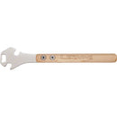 Lezyne Classic Pedal Rod Pedal Wrench and Bottle Opener: 14.2inches, varnished wWood handle