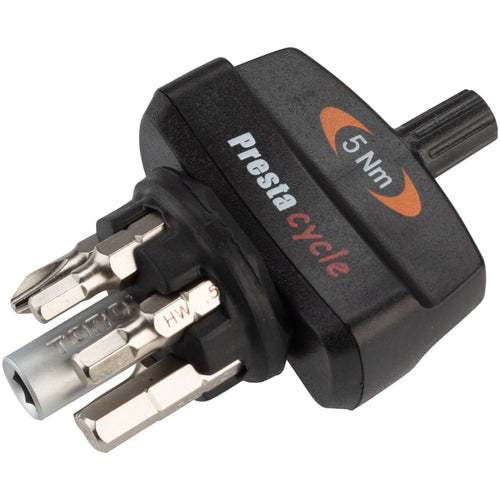 TorqKey Mini Preset Torque Tool, 5Nm, 6 Piece Bit Set and Holder