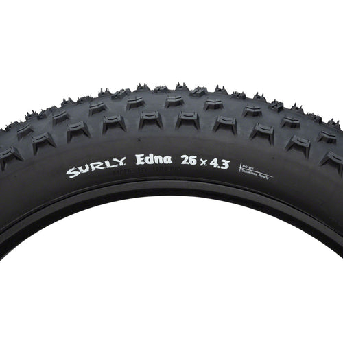 Surly Edna Tire - 26 x 4.3, Tubeless, Folding, Black, 60tpi