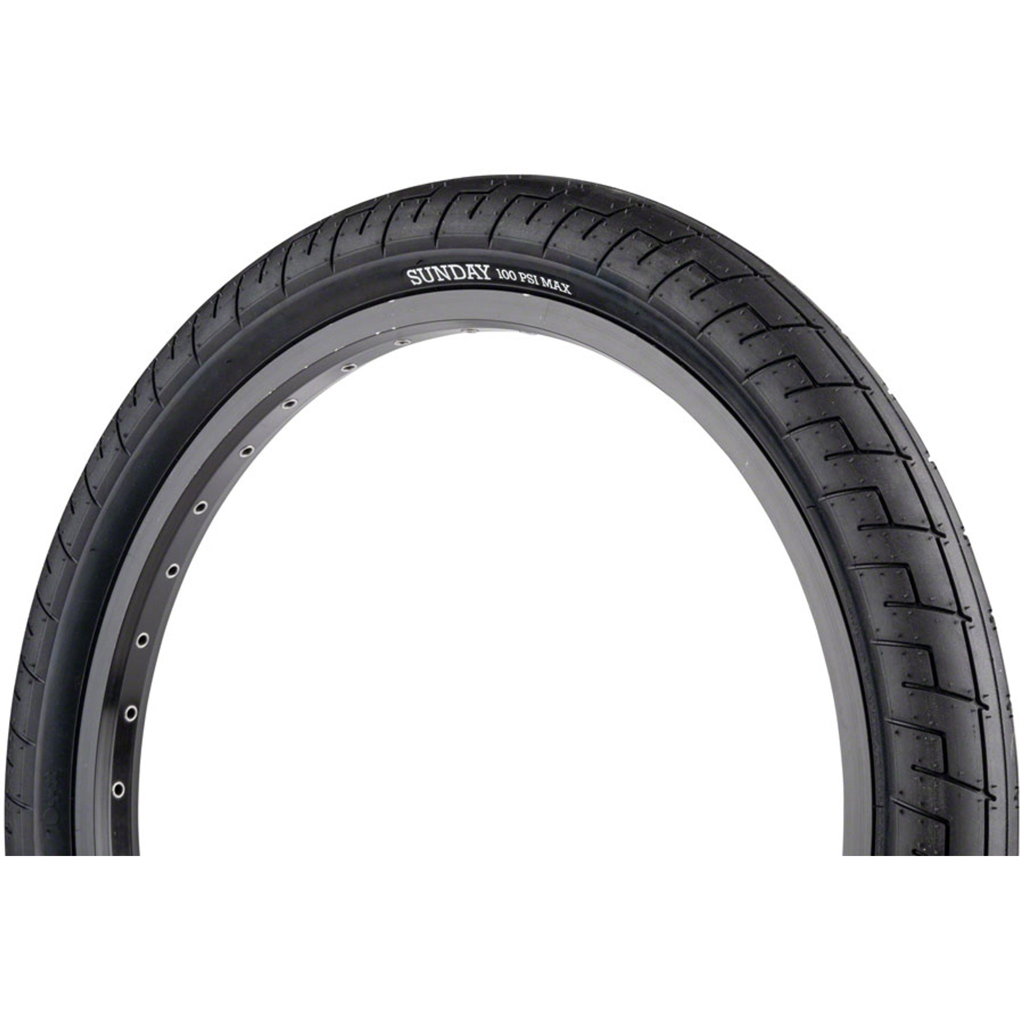 Street Sweeper Tire - 20 x 2.4, Clincher, Wire, Black/Black