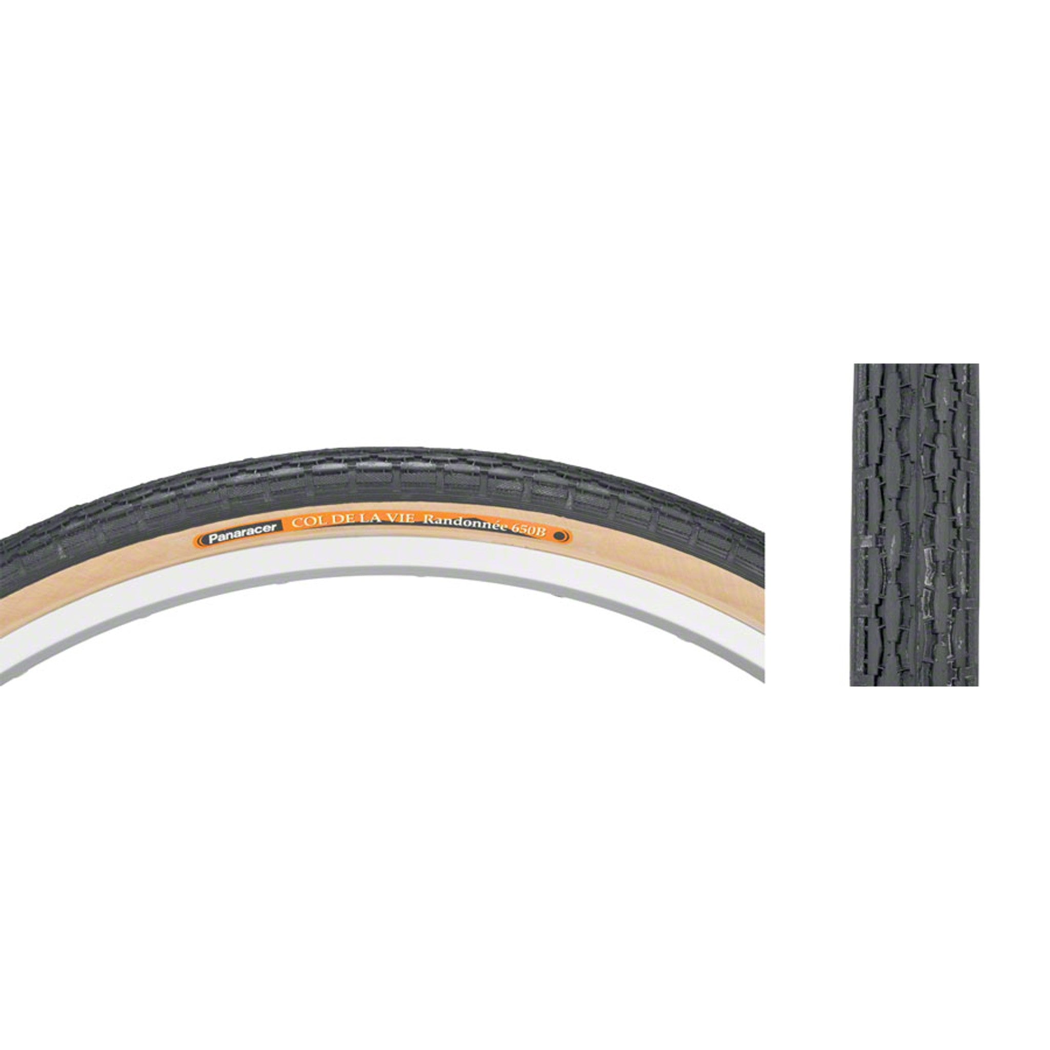 Panaracer Col de la Vie Tire - 650b x 38mm, Clincher, Wire, Black/Tan ,60tpi
