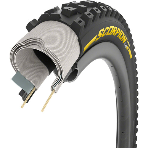Scorpion Race Enduro M Tire - 29 x 2.5, Tubeless, Folding, Yellow Label Team Edition, DualWALL, SmartEVO DH
