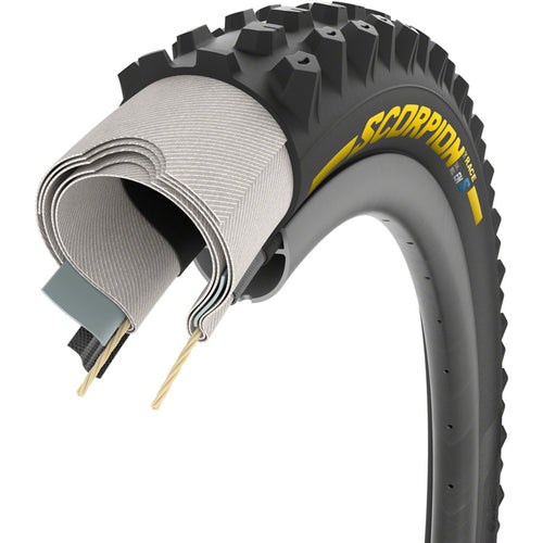 Scorpion Race Enduro S Tire - 29 x 2.5, Tubeless, Folding, Yellow Label Team Edition, DualWALL, SmartEVO DH