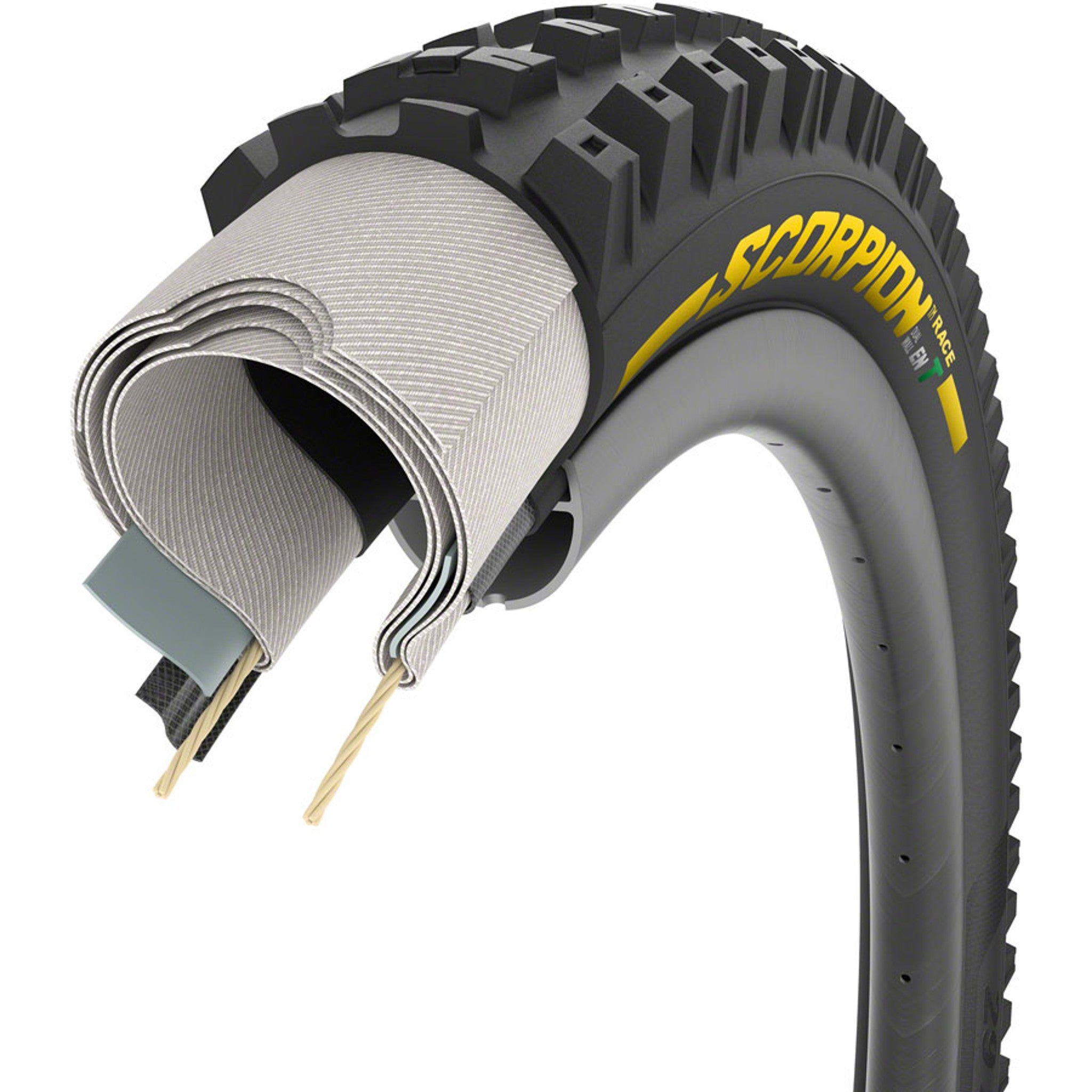 Scorpion Race Enduro T Tire - 29 x 2.5, Tubeless, Folding, Yellow Label Team Edition, DualWALL, SmartEVO DH