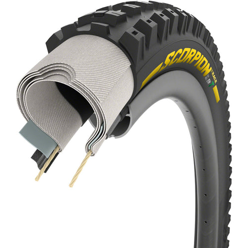 Scorpion Race Enduro T Tire - 29 x 2.5, Tubeless, Folding, Yellow Label Team Edition, DualWALL, SmartEVO DH