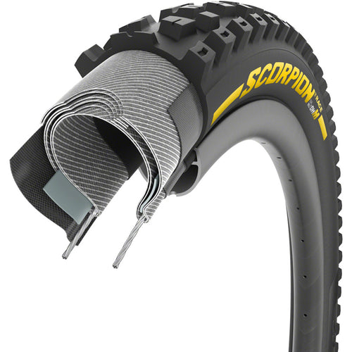 Scorpion Race DH M Tire - 29 x 2.5, Clincher, Wire, Yellow Label, DualWALL+, SmartEVO DH