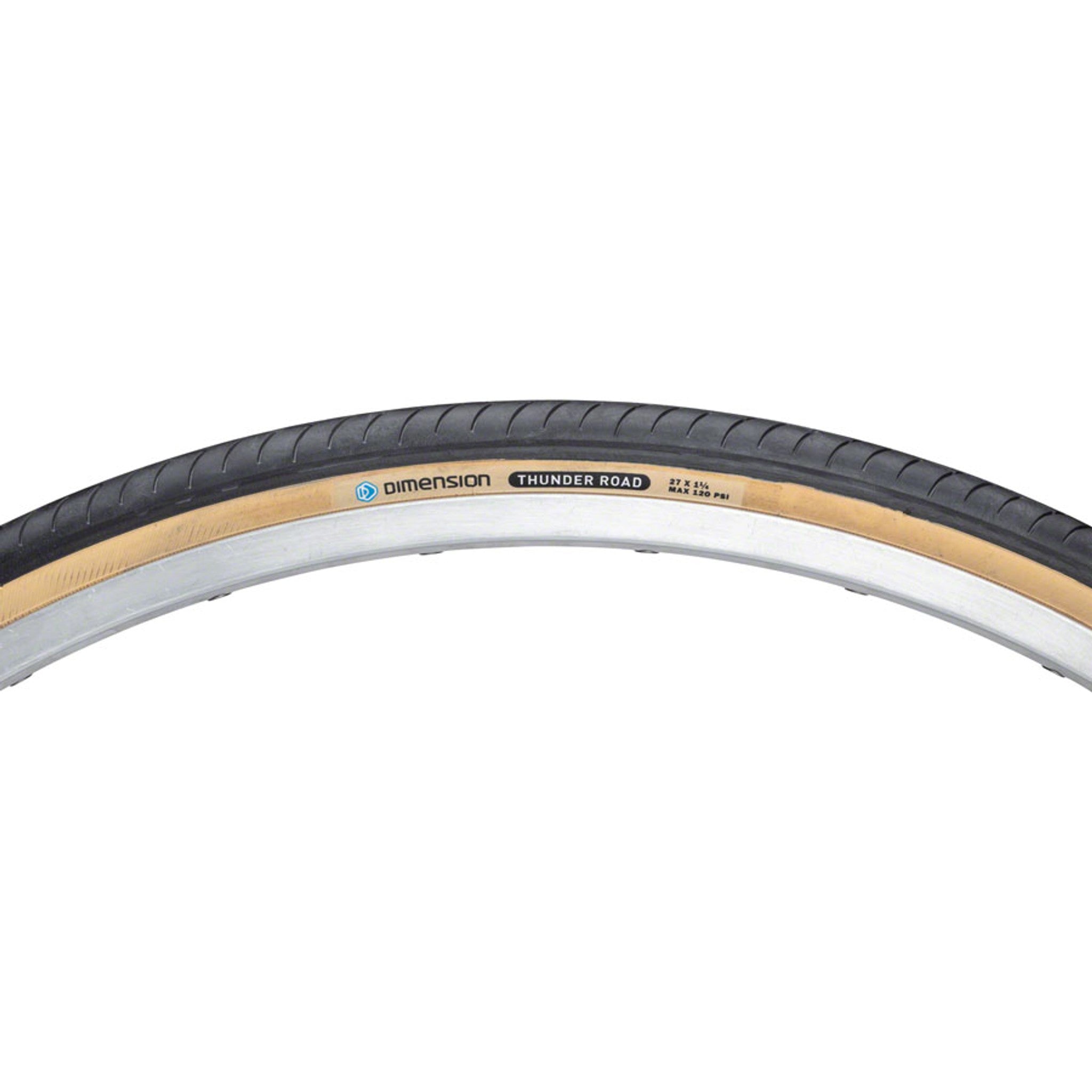Thunder Road Tire - 27 x 1-1/4, Wirebead, Tan
