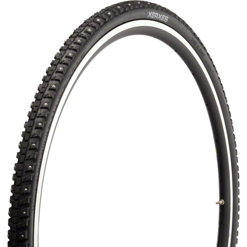 45NRTH Xerxes Tire - 700 x 30, Clincher, Wire, Black, 33 TPI, 140 Carbide Steel Studs