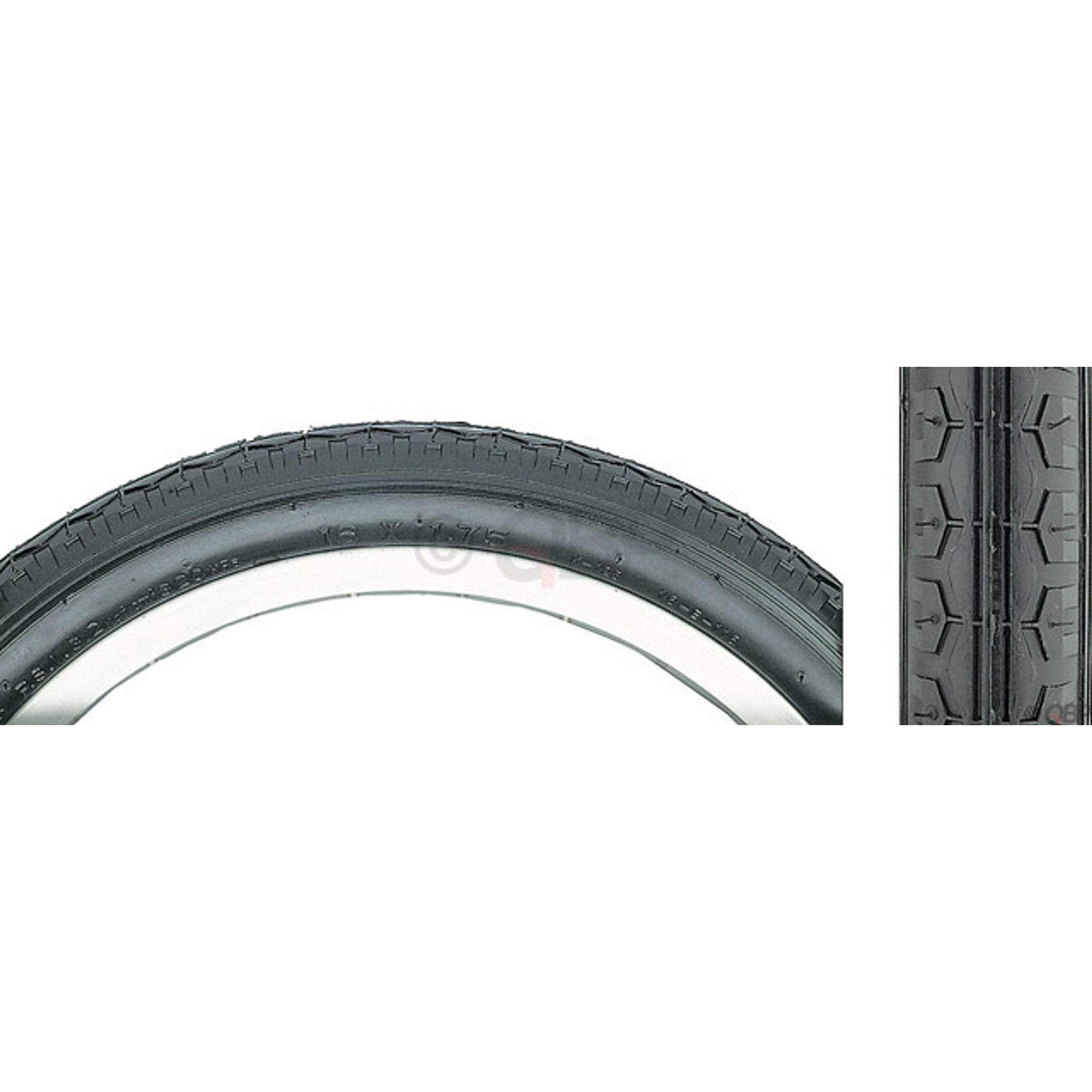 Kenda Street K123 Tire - 16 x 1.75, Clincher, Wire, Black, 22tpi