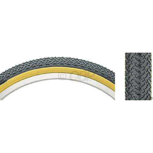 Kenda Street K55 Tire - 20 x 1.75, Clincher, Wire, Black/Tan, 22tpi