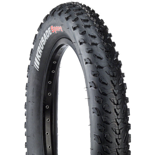Krusade Tire - 20 x 4, Clincher, Wire, Black, 60tpi