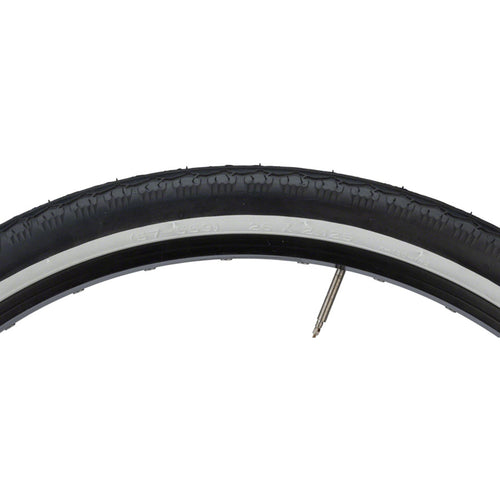 Cruiser K130 Tire - 26 x 2.125, Clincher, Wire, Black/White, 22tpi