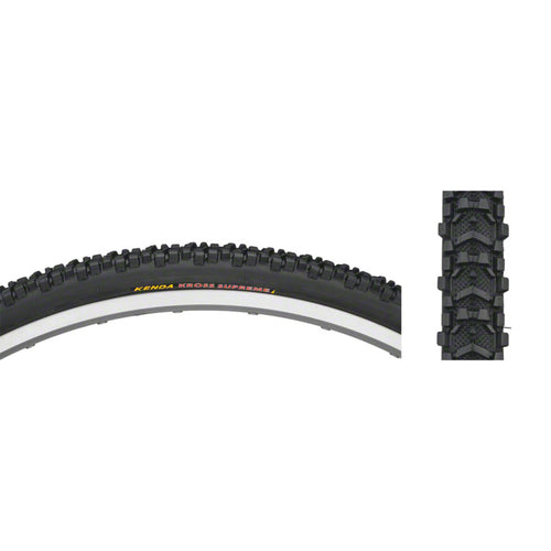 Kenda Kross Supreme Tire - 700 x 35, Clincher, Folding, Black, 60tpi