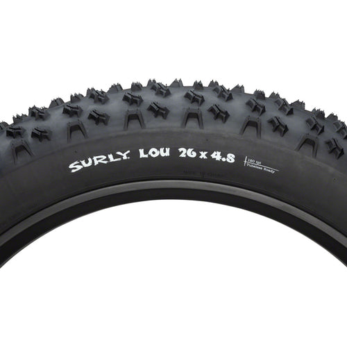 Surly Lou Tire - 26 x 4.8, Tubeless, Folding, Black, 120tpi