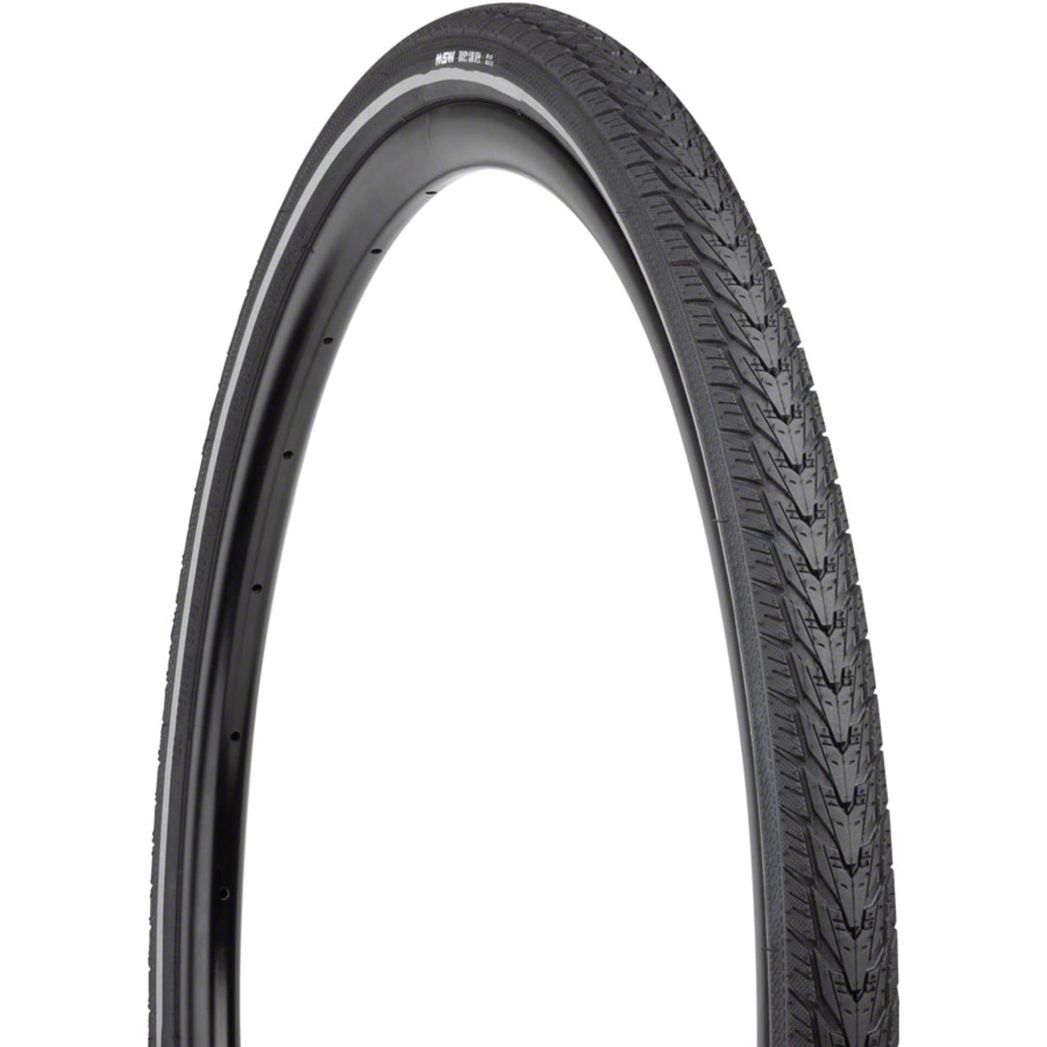 Daily Driver Tire - 700 x 38, Black, Rigid Wire Bead, Reflective Sidewall, 33tpi