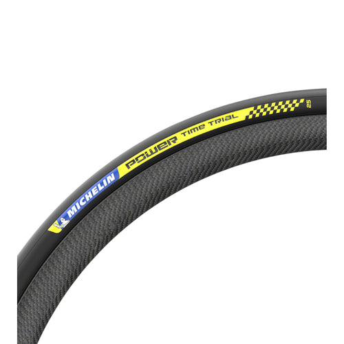 Power Time Trial Tire - 700 x 25, Clincher, Folding, Black