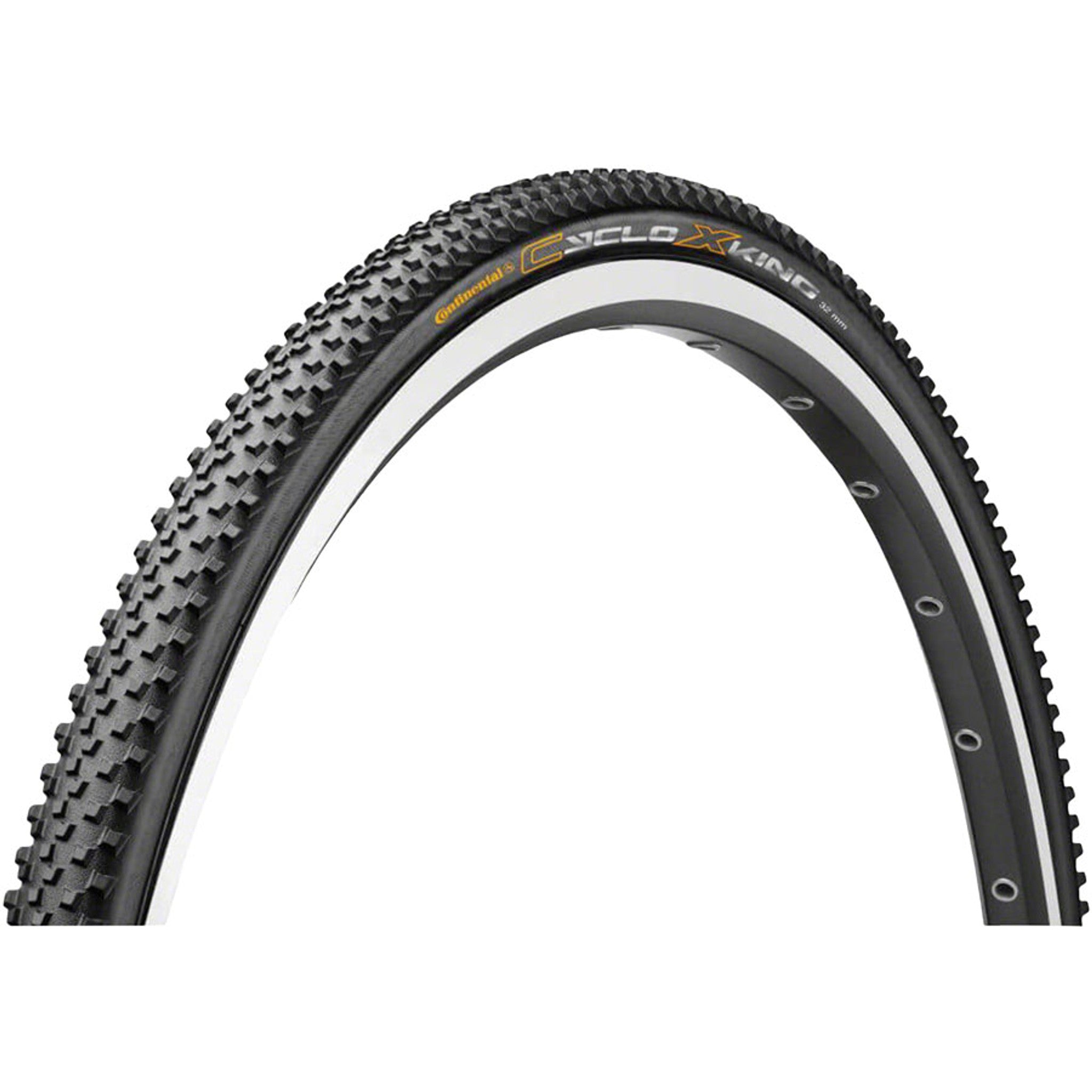 Continental Cyclo X-King Tire - 700 x 32, Tubular, Folding, Black, BlackChili
