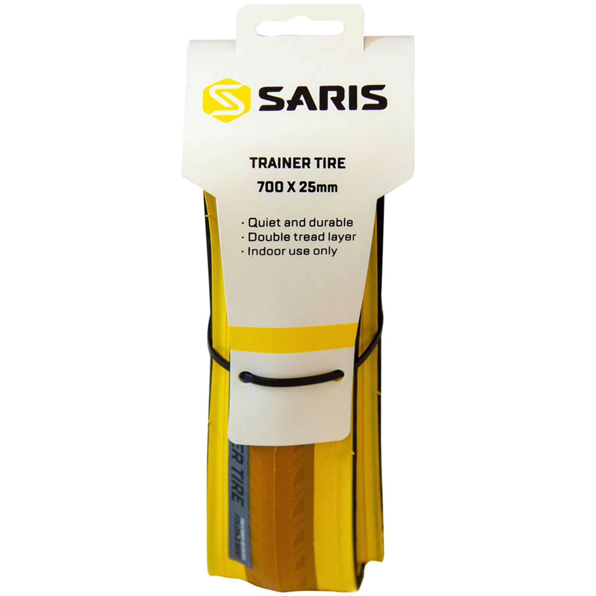 Trainer Tire - 700 x 25, Clincher, Folding, Yellow
