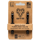 TCS Max-Flow Tubeless Valves - 44mm, Black, Pair