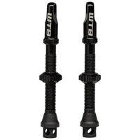 TCS Max-Flow Tubeless Valves - 44mm, Black, Pair
