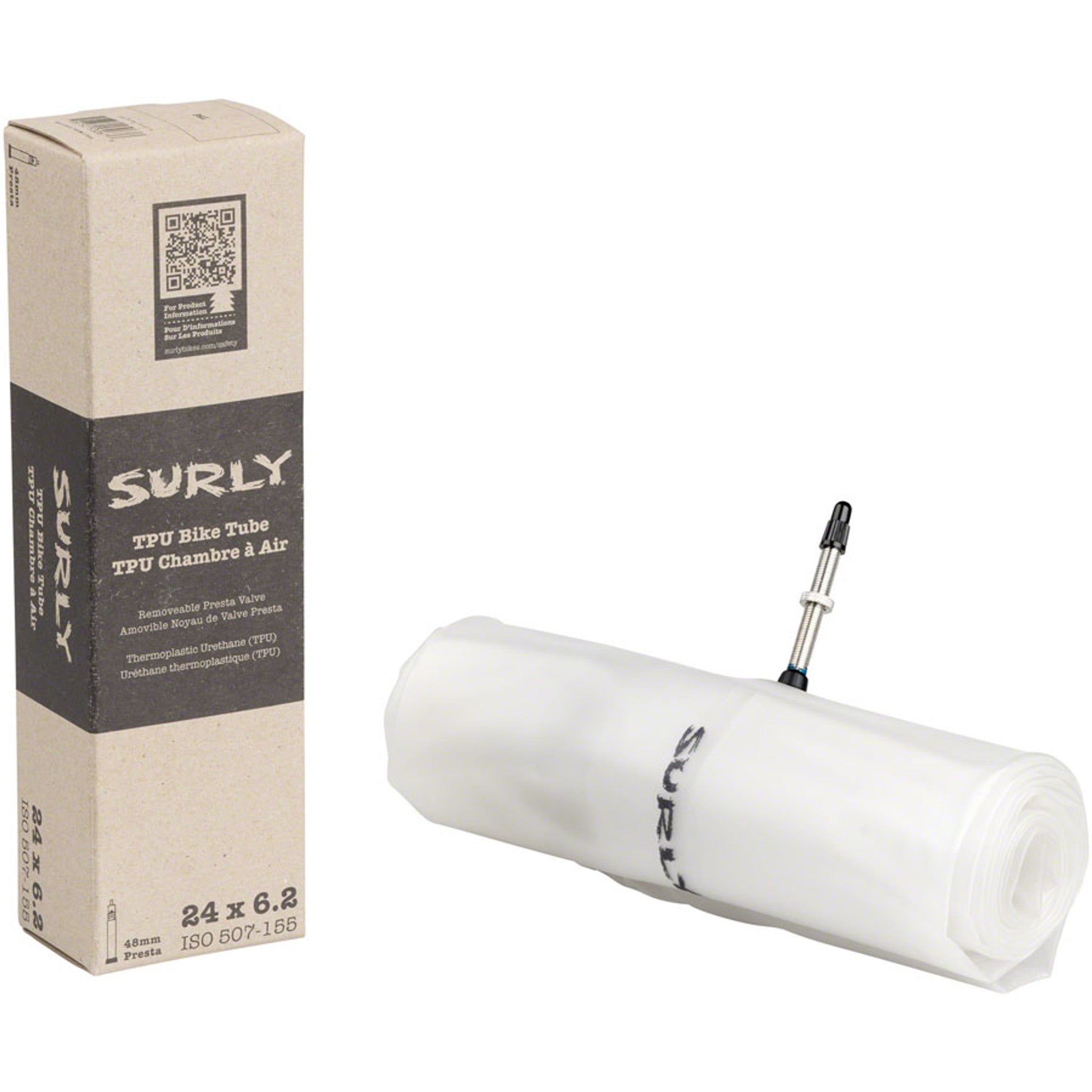 TPU Tube - 24 x 6.2, 48mm Presta Valve