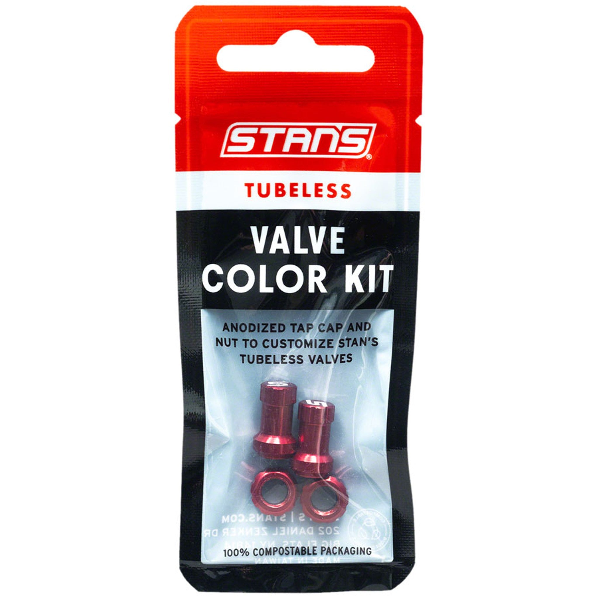 Tubeless Valve Cap Color Kit