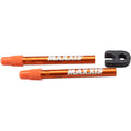 MVS Tubeless Valves - Presta, 60mm, Pair, Orange
