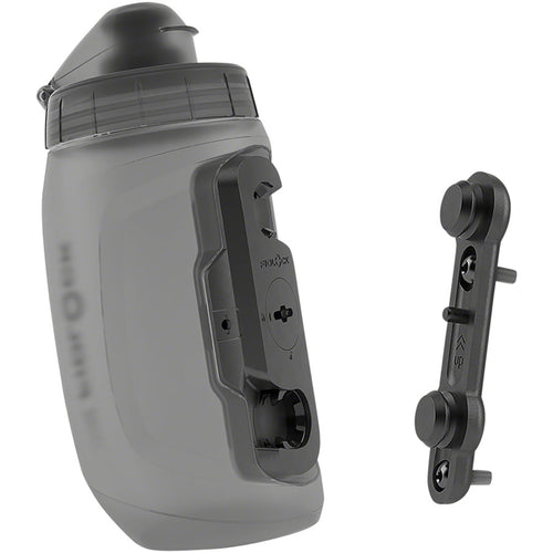 TWIST Deluxe Water Bottle Cage Set - Bike Base, Bolt-On, 450ml, Smoke