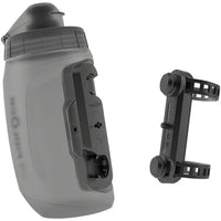 TWIST Deluxe Water Bottle Cage Set - Universal  Base Mount, Strap On, 450ml, Smoke