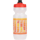 Teravail Scroll Water Bottle - Clear/Red, 22oz