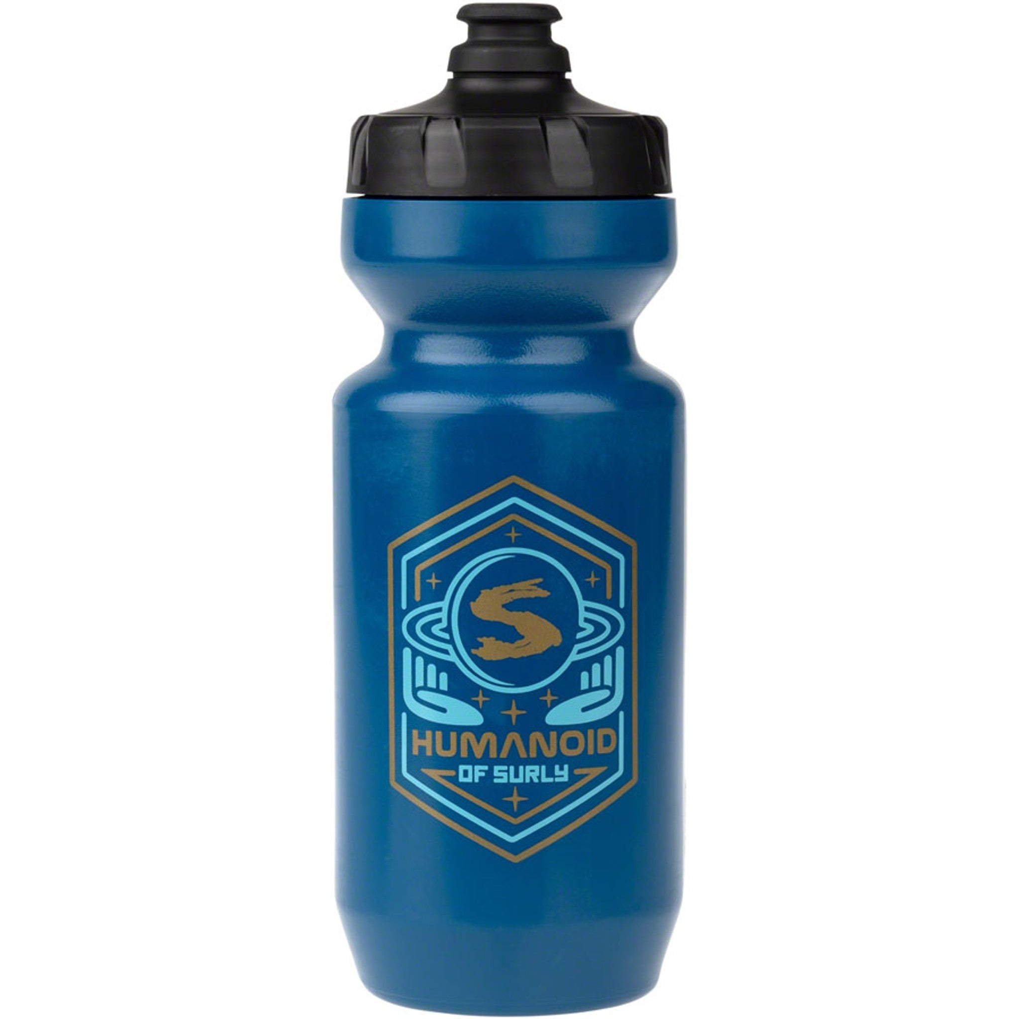 Humanoid Purist Non-Insulated Water Bottle - Tide/Black, 22oz