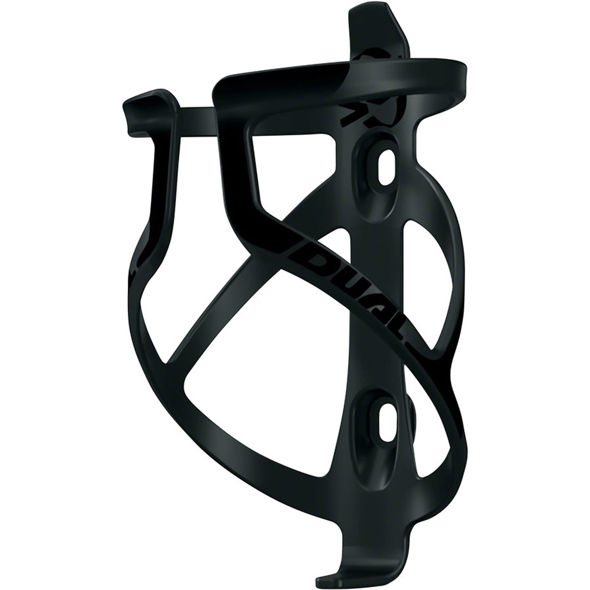 Dual Water Bottle Cage - Polycarbonate, Black