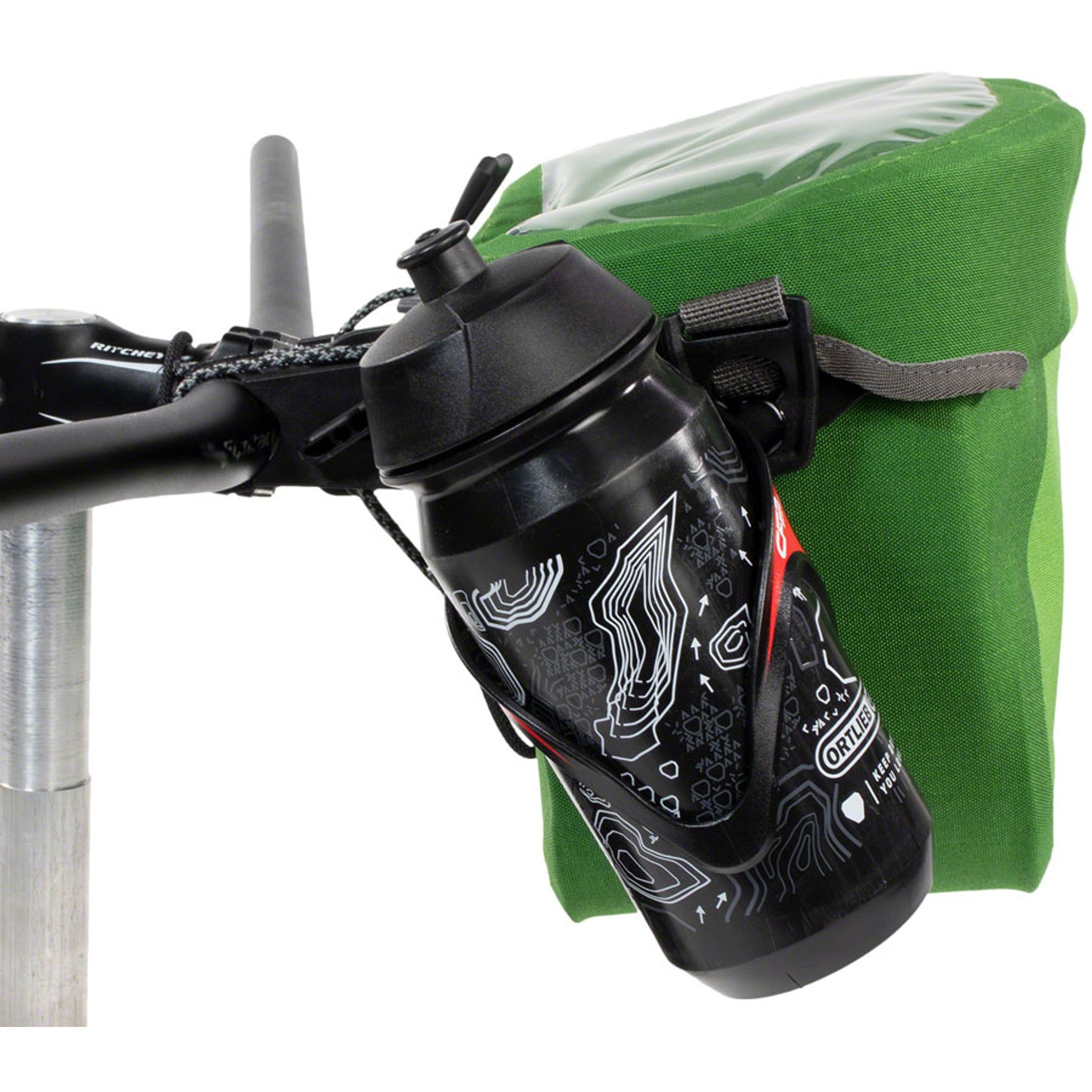 O-Strap Bottle Cage Mount - Black