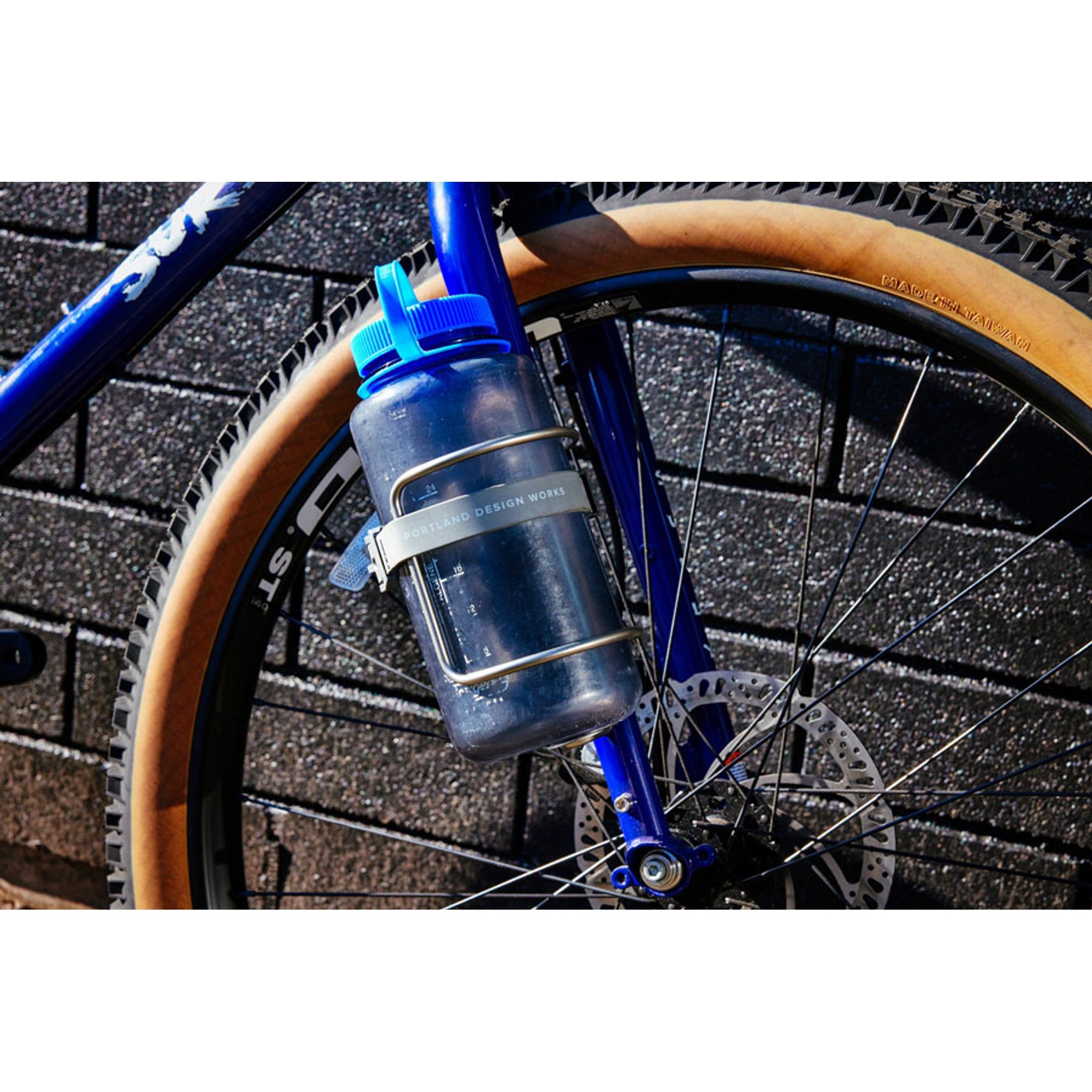 BigZag Stainless Water Bottle Cage - for Nalgene