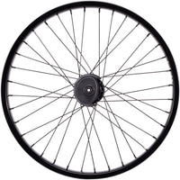 Hybrid Rear Wheel - 20", 14 x 110mm, 36H, 9T Freecoaster, Right Side Drive, Nylon Hubguards, Black