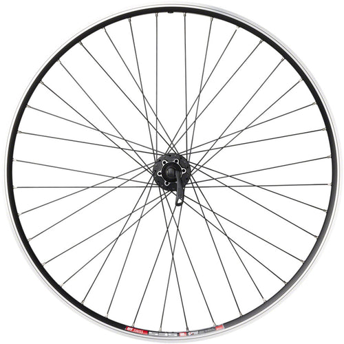 TK535/Deore Rear Wheel - 700, QR x 135mm, 6-Bolt Disc, Rim Brake, HG 10, Black, Clincher, 36H