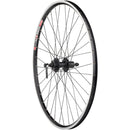 TK535/Deore Rear Wheel - 700, QR x 135mm, 6-Bolt Disc, Rim Brake, HG 10, Black, Clincher, 36H