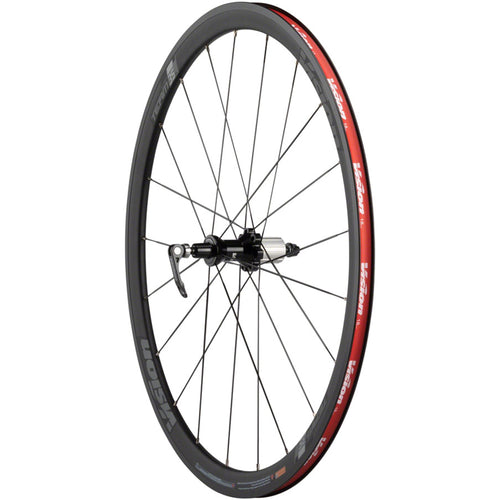 Vision Team 35 Comp SL Wheelset - 700, QR x 100/130mm, Rim Brake, HG 11, Black, Clincher