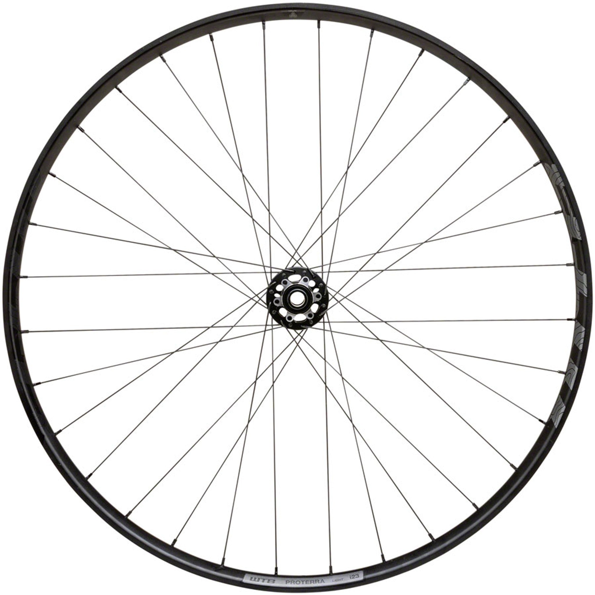 Proterra Light i23 Front Wheel - 700, 12 x 100mm, 6-Bolt, Black, 28H