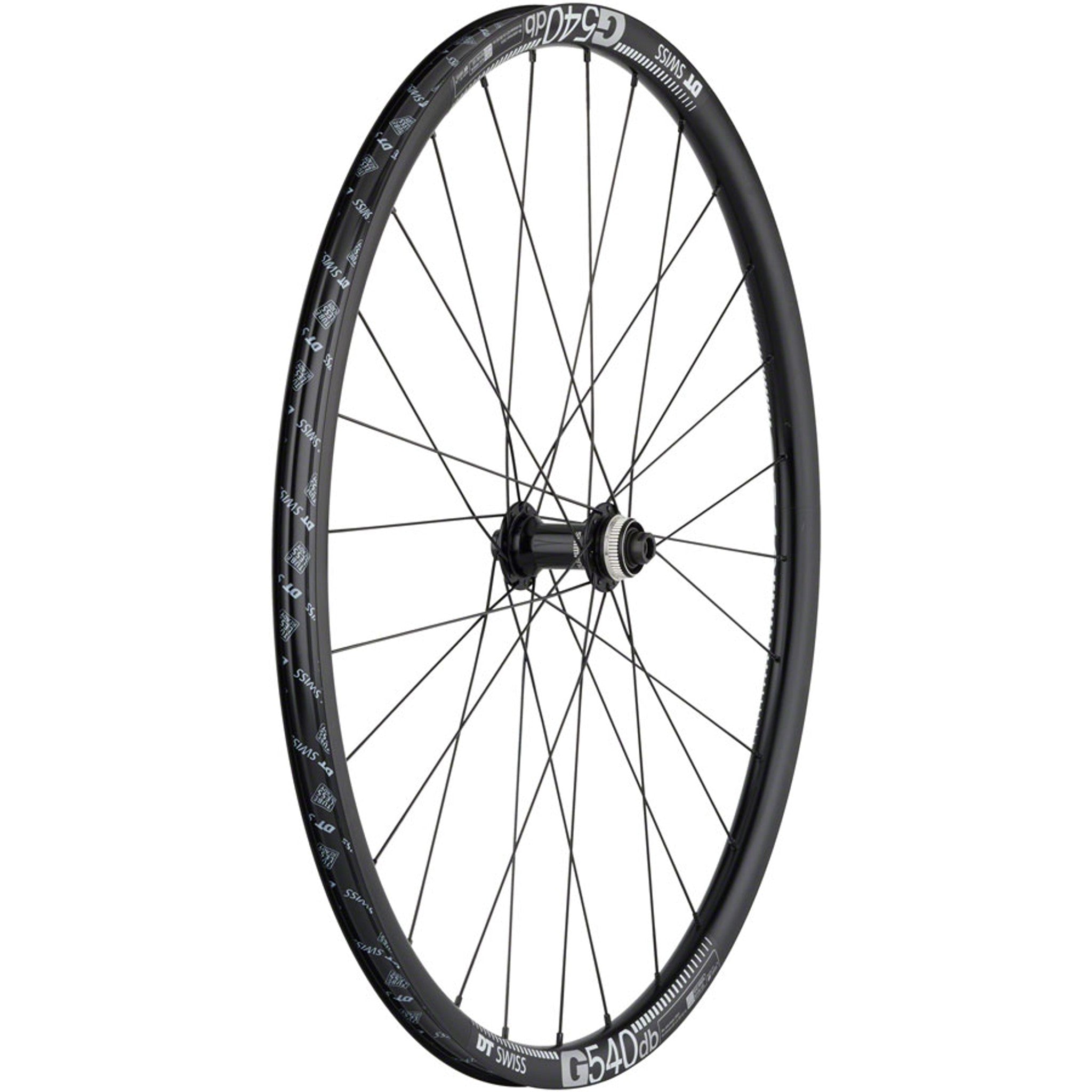 Shimano Tiagra/DT G540 Front Wheel - 700c, 12 x 100mm, Center-Lock, Black, 28H