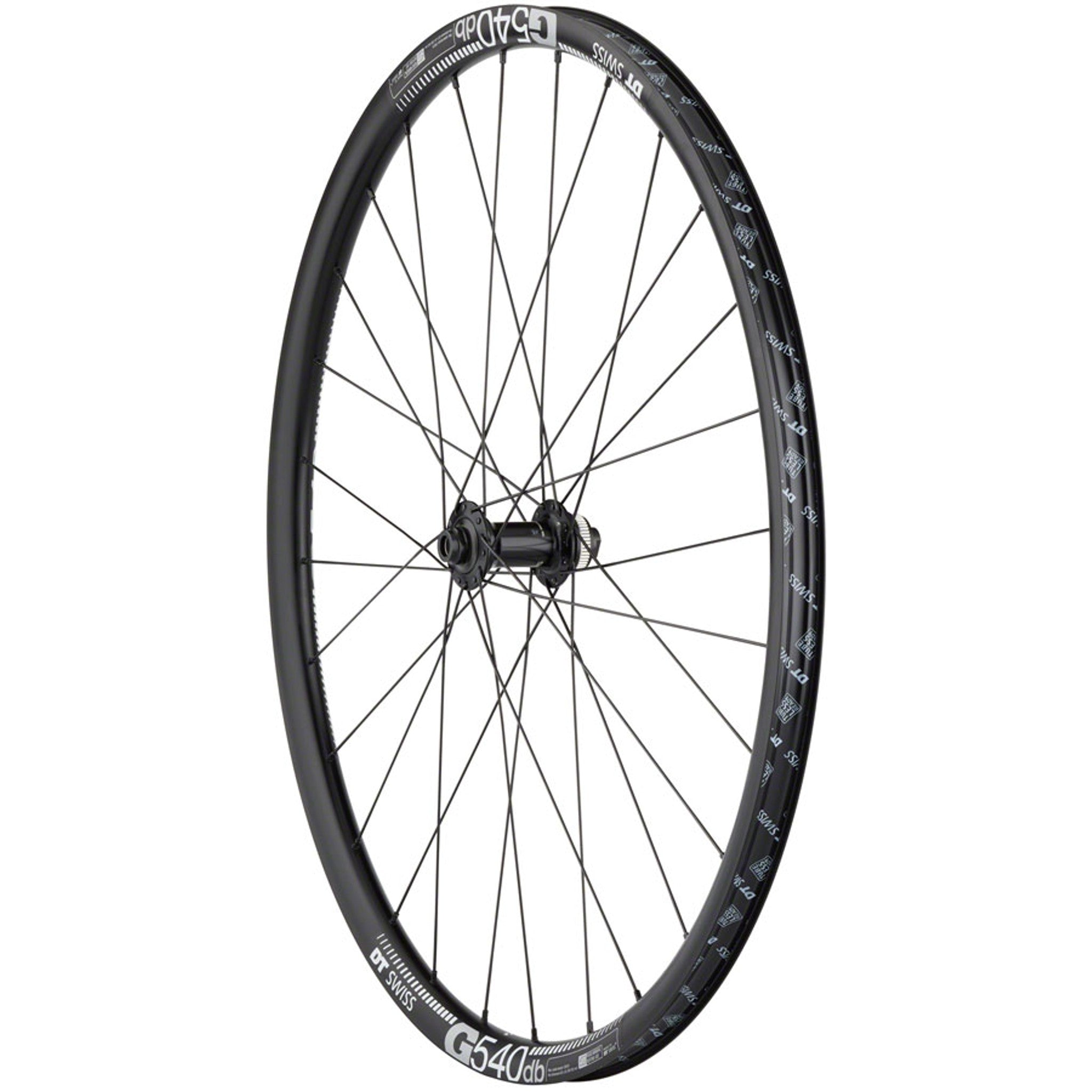 Shimano Tiagra/DT G540 Front Wheel - 700c, 12 x 100mm, Center-Lock, Black, 28H