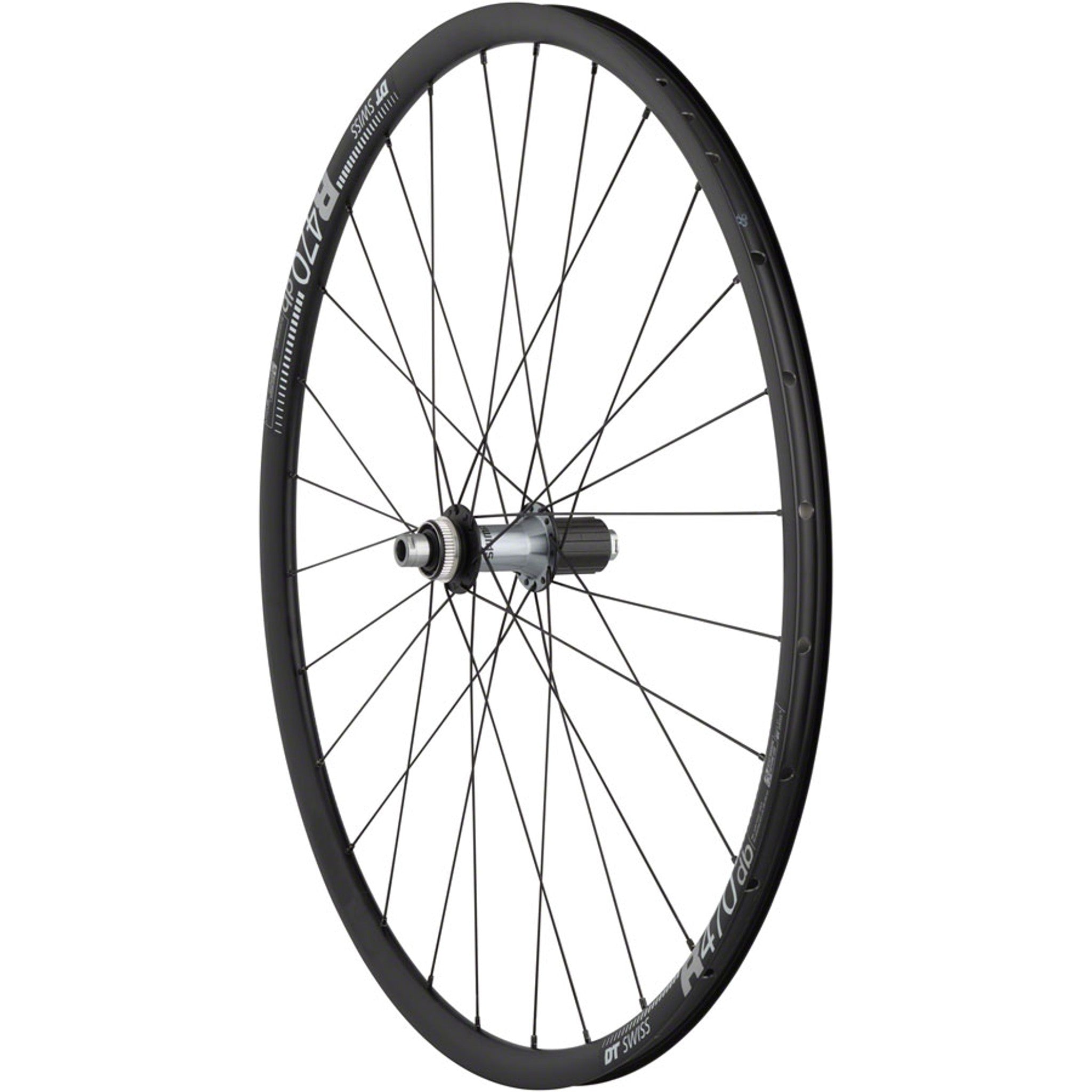 Quality Wheels Ultegra/DT R470db Rear Wheel - 700, 12 x 142mm, Center-Lock, HG 11 MTN, Black, 28H