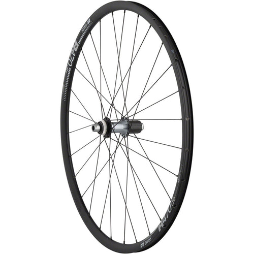Quality Wheels Ultegra/DT R470db Rear Wheel - 700, 12 x 142mm, Center-Lock, HG 11 MTN, Black, 28H