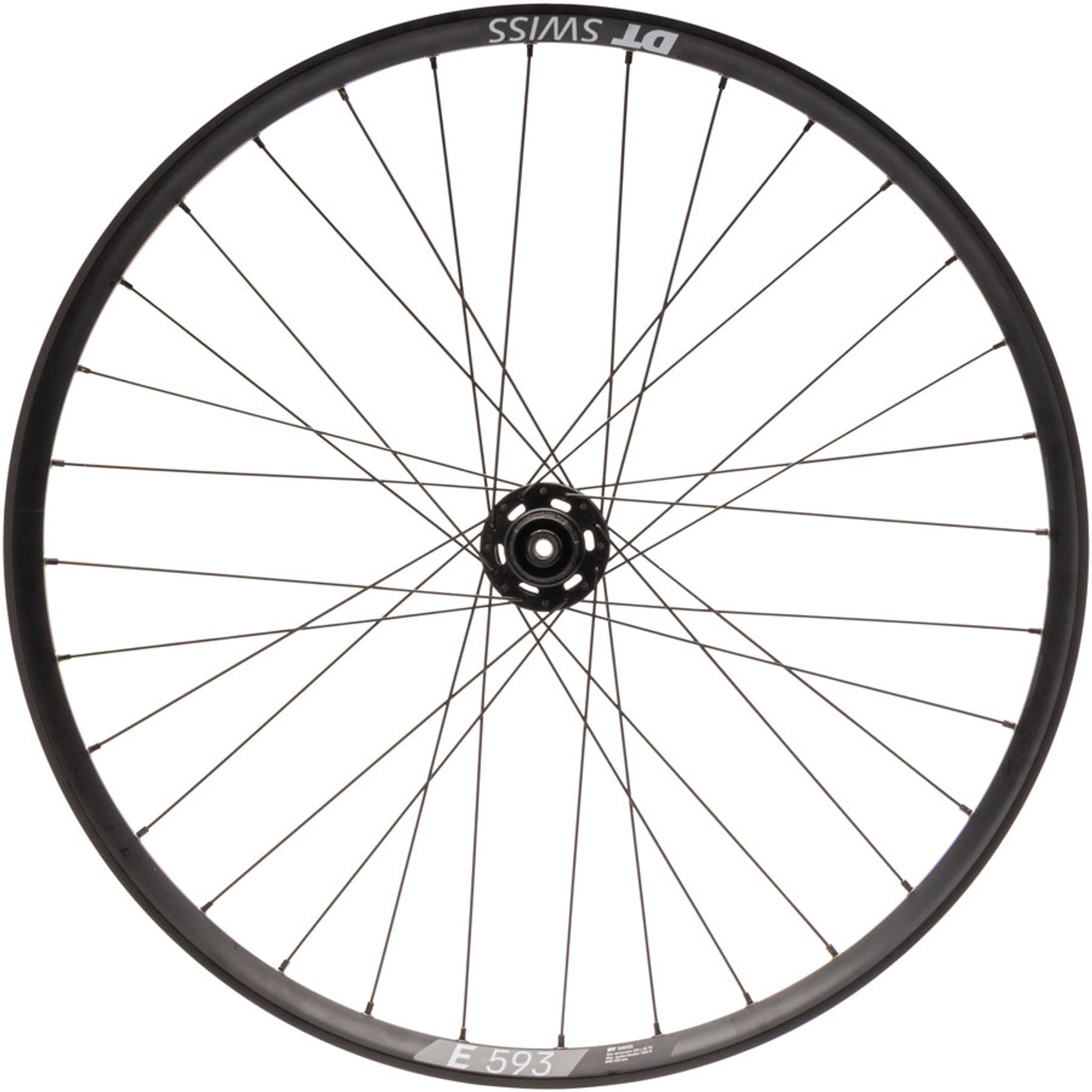 Quality Wheels Bear Pawls / DT Swiss E593 Rear Wheel - 26", 10 x 135mm Bolt-On, 6-Bolt, 13T Single-Speed, Black, 32H