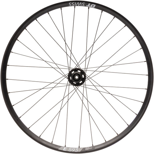 Quality Wheels Bear Pawls / DT Swiss E593 Rear Wheel - 26", 10 x 135mm Bolt-On, 6-Bolt, 13T Single-Speed, Black, 32H